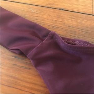 Purple thong bikini bottom